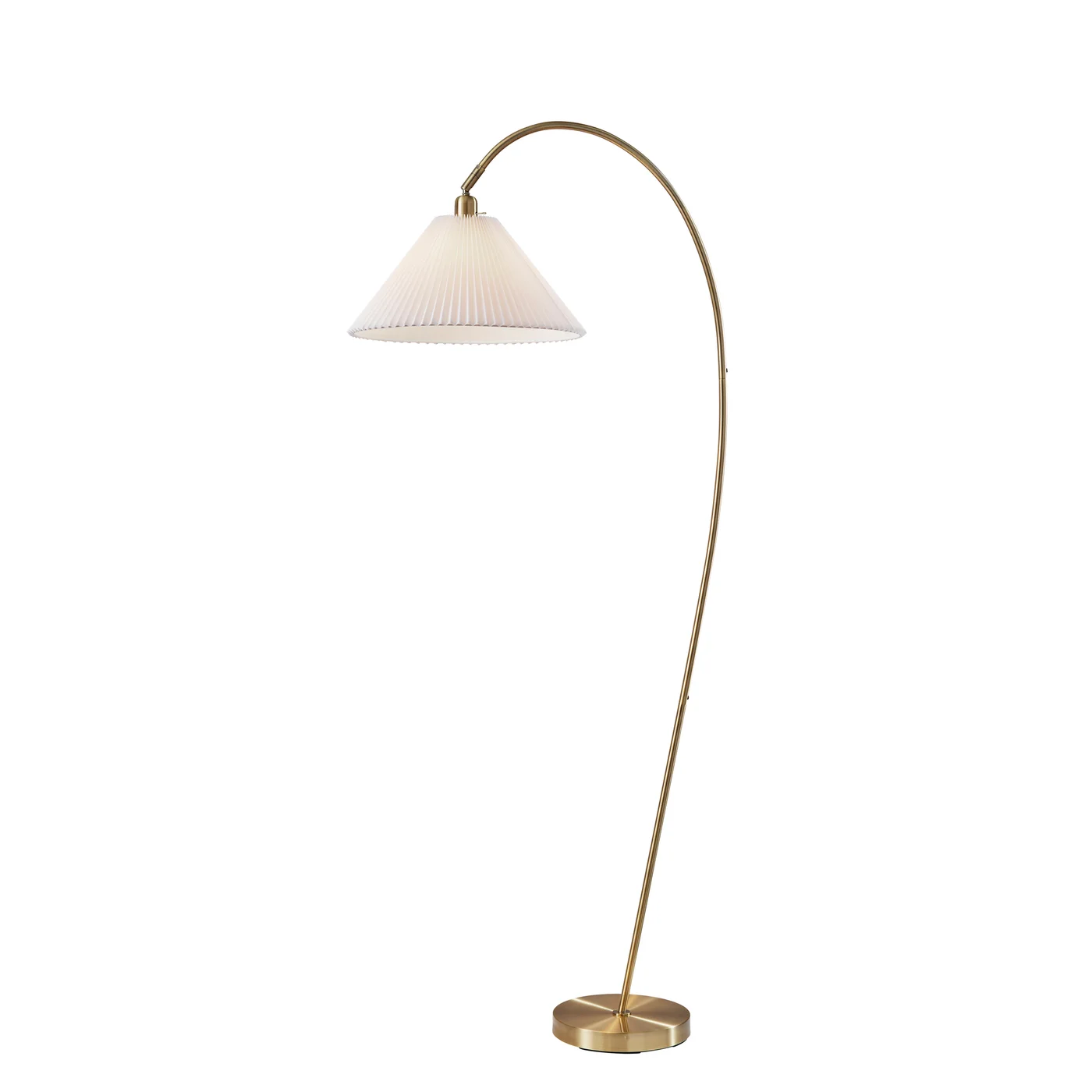 Delaney Floor Lamp in Antique Brass - Abode Rochester